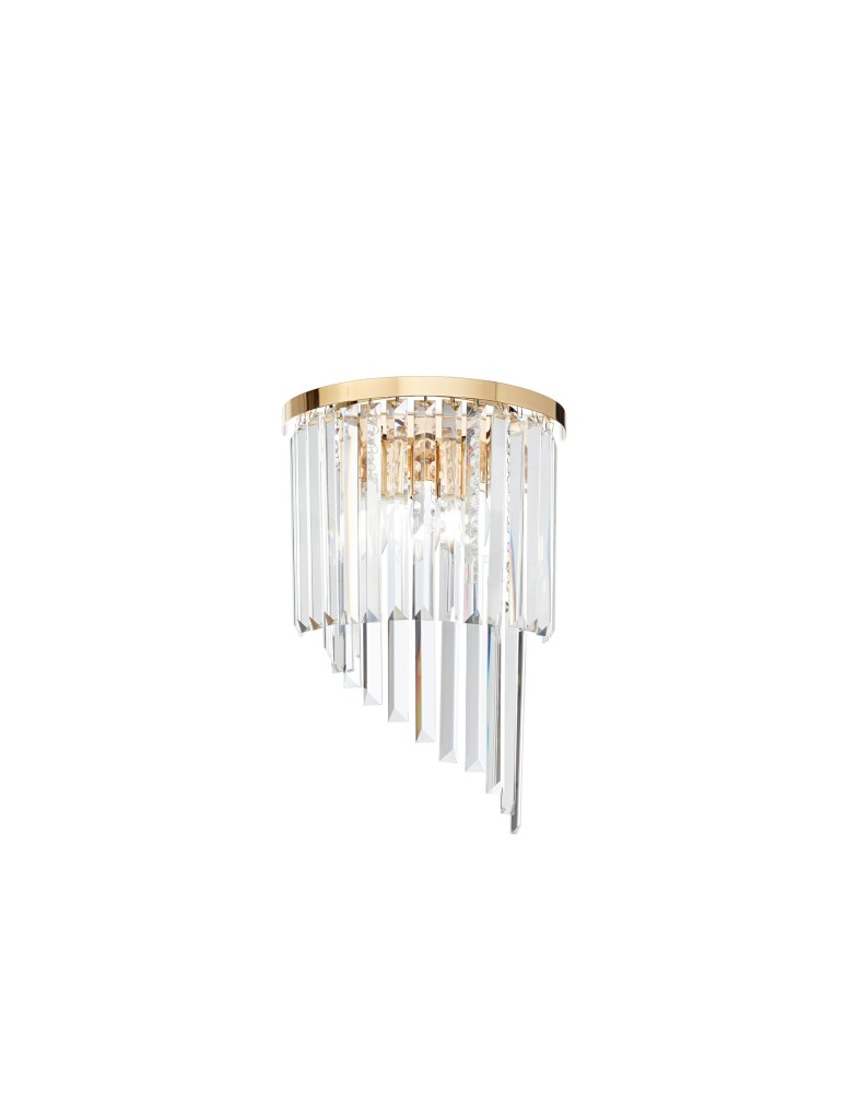 Ideal Lux Lampa Ścienna CARLTON AP3 ORO Złoty 213491 Ideal Lux Lampa Ścienna CARLTON AP3 ORO Złoty 213491