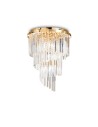 View Ideal Lux Lampa Sufitowa CARLTON PL12 ORO Złoty 213507