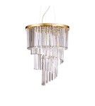 Ideal Lux Lampa Wisząca CARLTON SP12 ORO Złoty 213521
