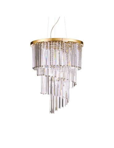 Ideal Lux Lampa Wisząca CARLTON SP12 ORO Złoty 213521