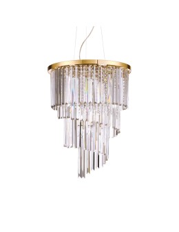 Ideal Lux Lampa Wisząca CARLTON SP12 ORO Złoty 213521
