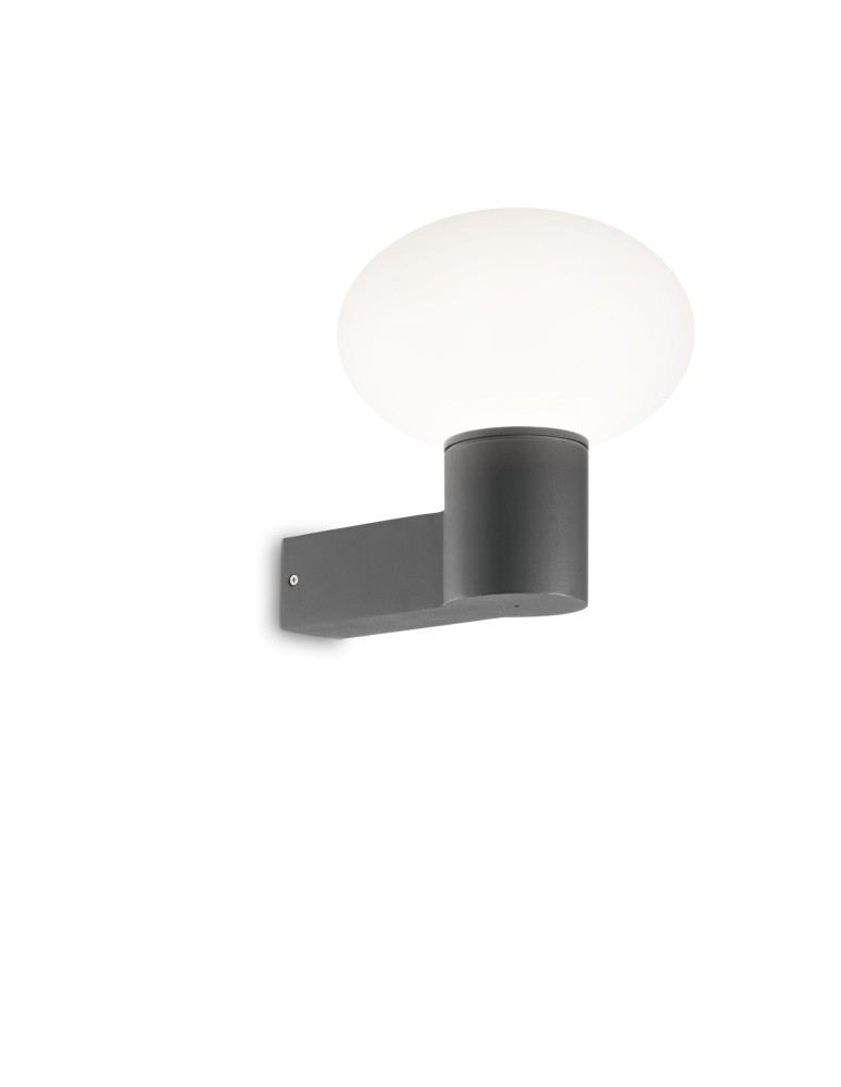 Ideal Lux Lampa Ścienna CLIO MAP1 ANTRACITE Antracyt 145228