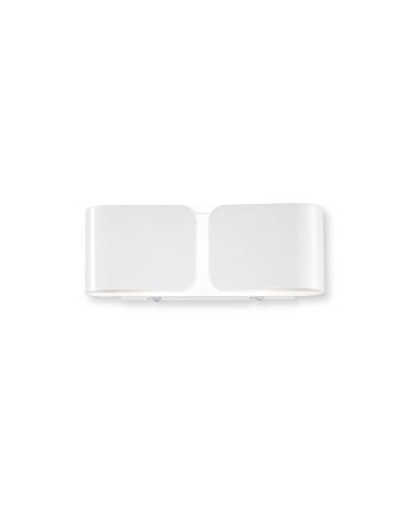 Ideal Lux Lampa Ścienna CLIP AP2 MINI BIANCO Biały 049236
