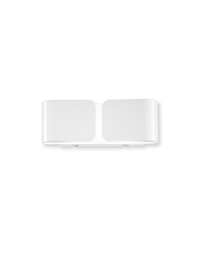 Ideal Lux Lampa Ścienna CLIP AP2 MINI BIANCO Biały 049236