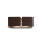 Ideal Lux Lampa Ścienna CLIP AP2 MINI COFFEE Kawowy/Rdzawy 170923