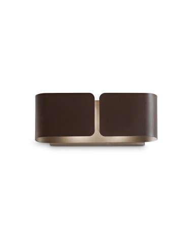 Ideal Lux Lampa Ścienna CLIP AP2 MINI COFFEE Kawowy/Rdzawy 170923