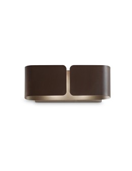 Ideal Lux Lampa Ścienna CLIP AP2 MINI COFFEE Kawowy/Rdzawy 170923