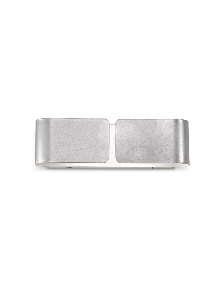 Ideal Lux Lampa Ścienna CLIP AP2 SMALL ARGENTO Srebrny 088273
