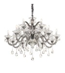 Ideal Lux Lampa Wisząca COLOSSAL SP15 GRIGIO Szary/Chrom 081526