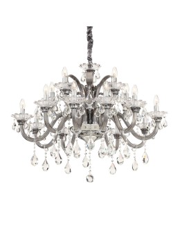 Ideal Lux Lampa Wisząca COLOSSAL SP15 GRIGIO Szary/Chrom 081526