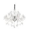 View Ideal Lux Lampa Wisząca COLOSSAL SP15 TRASPARENTE Transparentny/Chrom 114170