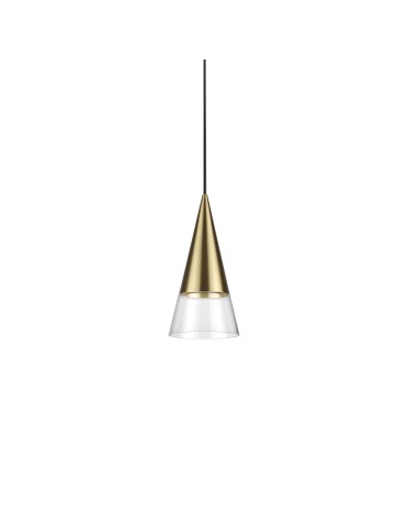 Ideal Lux Lampa Wisząca CONO SP1 OTTONE Mosiądz 321479