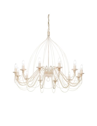 Ideal Lux Lampa Wisząca CORTE SP12 BIANCO Biały 097664