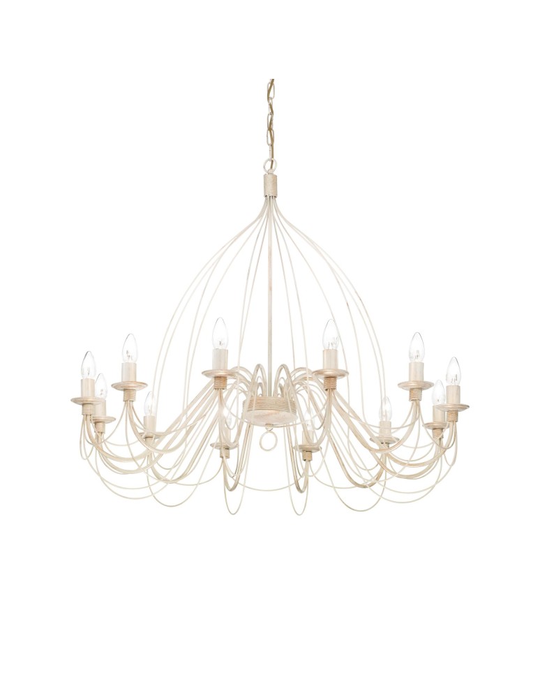 Ideal Lux Lampa Wisząca CORTE SP12 BIANCO Biały 097664