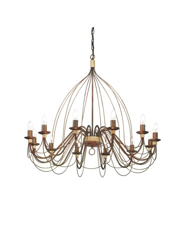 Ideal Lux Lampa Wisząca CORTE SP12 RUGGINE Rdzawy 097671