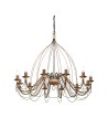View Ideal Lux Lampa Wisząca CORTE SP12 RUGGINE Rdzawy 097671