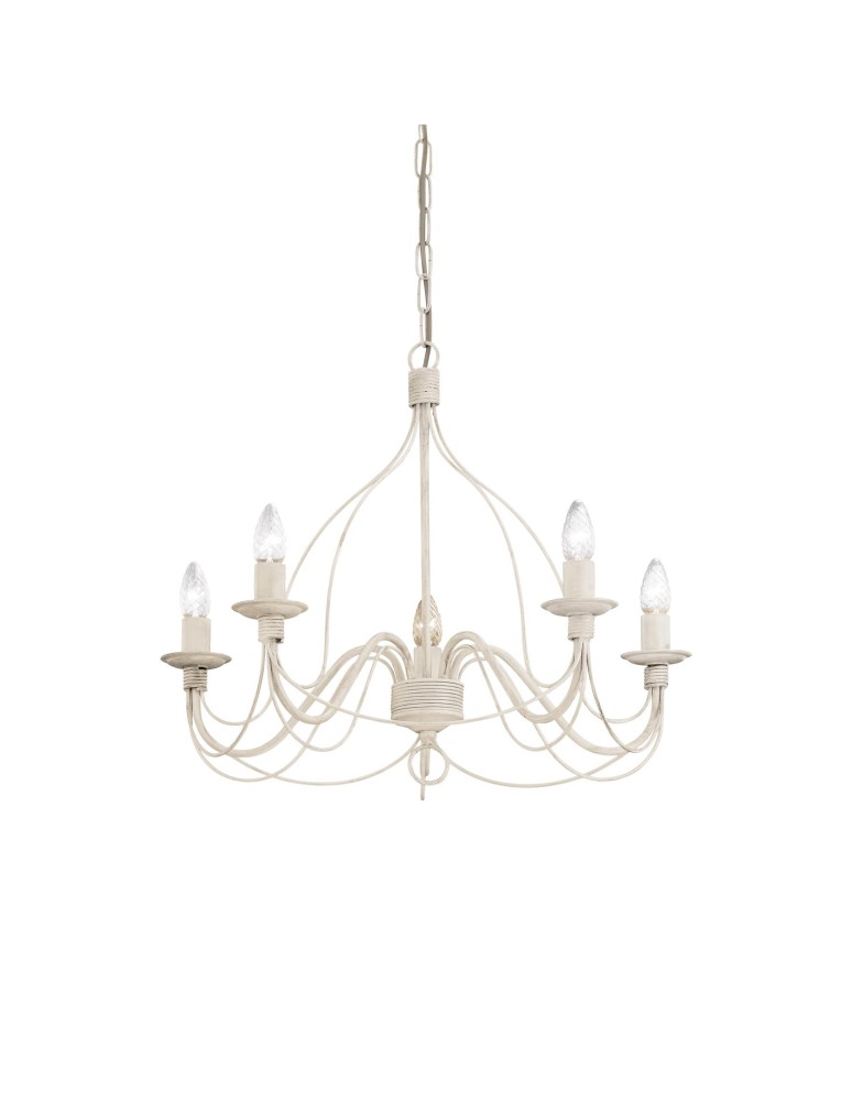 Ideal Lux Lampa Wisząca CORTE SP5 BIANCO Biały 005881