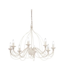 Ideal Lux Lampa Wisząca CORTE SP8 BIANCO Biały 005898