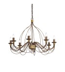 Ideal Lux Lampa Wisząca CORTE SP8 RUGGINE Rdzawy 057194