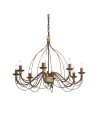 View Ideal Lux Lampa Wisząca CORTE SP8 RUGGINE Rdzawy 057194