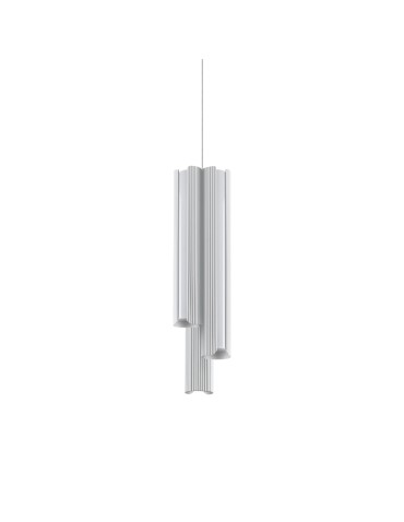 Ideal Lux Lampa Wisząca DORICA SP3 D90 BIANCO Biały 366470