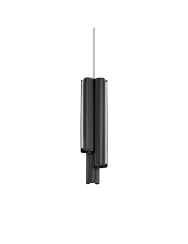 Ideal Lux Lampa Wisząca DORICA SP3 D90 NERO Czarny 366487