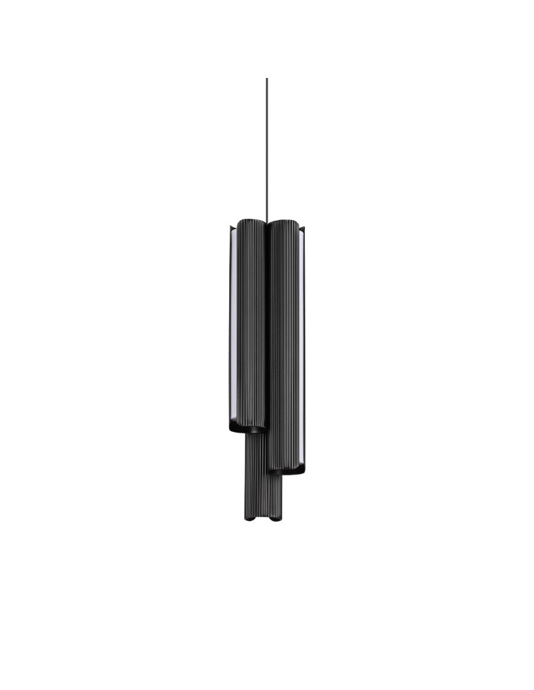 Ideal Lux Lampa Wisząca DORICA SP3 D90 NERO Czarny 366487 Ideal Lux Lampa Wisząca DORICA SP3 D90 NERO Czarny 366487