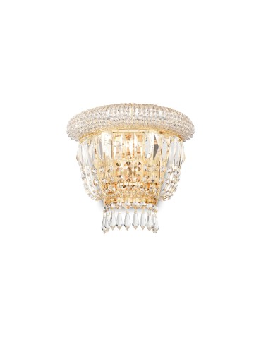 Ideal Lux Lampa Ścienna DUBAI AP2 OTTONE Mosiądz 201023