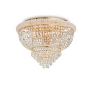 Ideal Lux Lampa Sufitowa DUBAI PL24 OTTONE Mosiądz/Złoty 243498