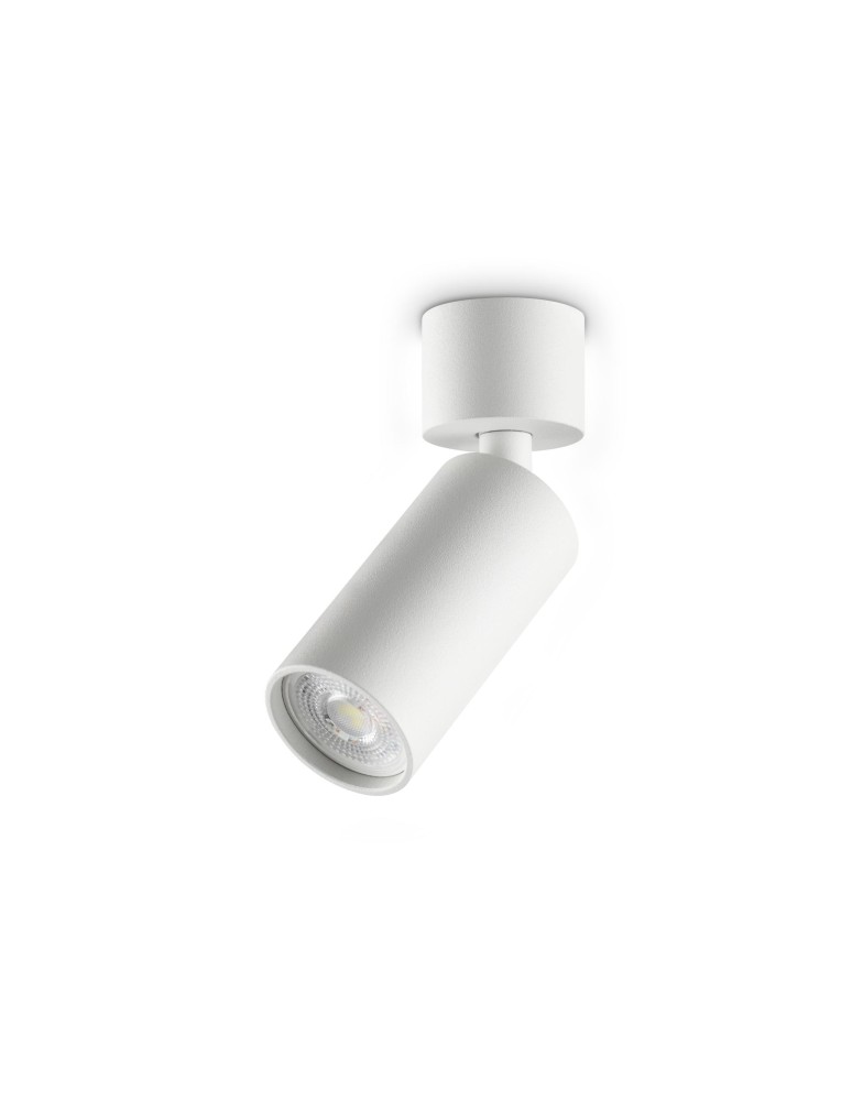 Ideal Lux Lampa Ścienna DYNAMITE AP1 MINI ROUND BIANCO Biały 347639