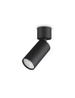 Ideal Lux Lampa Ścienna DYNAMITE AP1 MINI ROUND NERO Czarny 347646