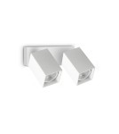 Ideal Lux Lampa Ścienna DYNAMITE AP2 SQUARE BIANCO Biały 371221
