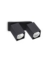 View Ideal Lux Lampa Ścienna DYNAMITE AP2 SQUARE NERO Czarny 371238
