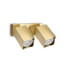 Ideal Lux Lampa Ścienna DYNAMITE AP2 SQUARE OTTONE Mosiądz 371245