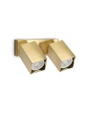 View Ideal Lux Lampa Ścienna DYNAMITE AP2 SQUARE OTTONE Mosiądz 371245