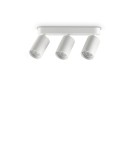 Ideal Lux Lampa Sufitowa DYNAMITE PL3 LINEAR ROUND BIANCO Biały 367408