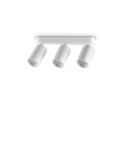 Ideal Lux Lampa Sufitowa DYNAMITE PL3 LINEAR ROUND BIANCO Biały 367408