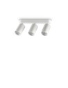 View Ideal Lux Lampa Sufitowa DYNAMITE PL3 LINEAR ROUND BIANCO Biały 367408