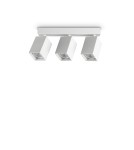 Ideal Lux Lampa Sufitowa DYNAMITE PL3 LINEAR SQUARE BIANCO Biały 367415