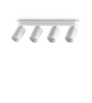 Ideal Lux Lampa Sufitowa DYNAMITE PL4 LINEAR ROUND BIANCO Biały 371337