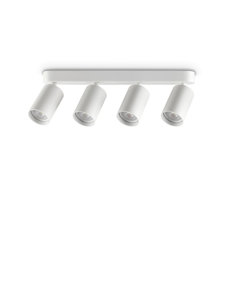 Ideal Lux Lampa Sufitowa DYNAMITE PL4 LINEAR ROUND BIANCO Biały 371337