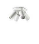 Ideal Lux Lampa Sufitowa DYNAMITE PL4 ROUND BIANCO Biały 367439