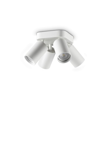 Ideal Lux Lampa Sufitowa DYNAMITE PL4 ROUND BIANCO Biały 367439