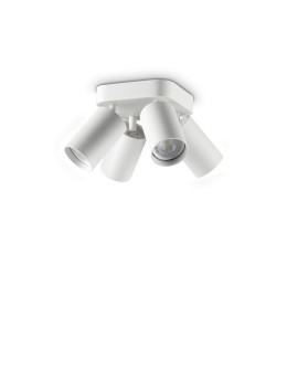 Ideal Lux Lampa Sufitowa DYNAMITE PL4 ROUND BIANCO Biały 367439