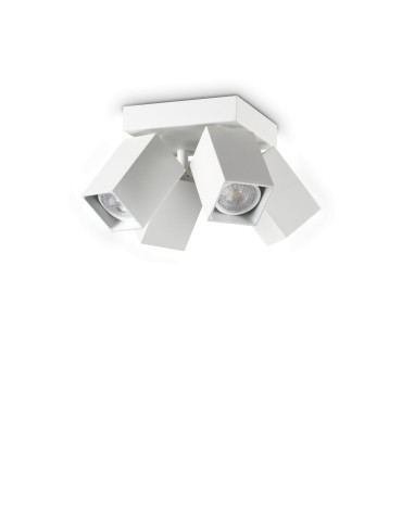 Ideal Lux Lampa Sufitowa DYNAMITE PL4 SQUARE BIANCO Biały 367446