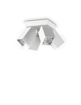 Ideal Lux Lampa Sufitowa DYNAMITE PL4 SQUARE BIANCO Biały 367446
