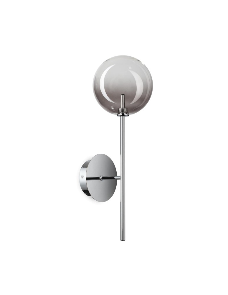 Ideal Lux Lampa Ścienna EQUINOXE AP1 FUME' SFUMATO Chrom 345338