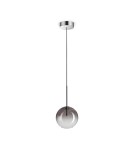 Ideal Lux Lampa Wisząca EQUINOXE SP1 D15 FUME' SFUMATO Chrom 326351