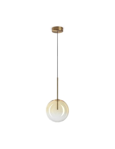 Ideal Lux Lampa Wisząca EQUINOXE SP1 D20 AMBRA SFUMATO Chrom 345352