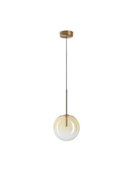 Ideal Lux Lampa Wisząca EQUINOXE SP1 D20 AMBRA SFUMATO Chrom 345352
